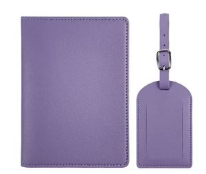 Wholesale Custom Travel Passport <b>Holder</b> Set PU Personalized Passport <b>Holder</b> Luggage Tag Multi-color Plane Boarding <b>Pass</b> Tag - Product Image 4