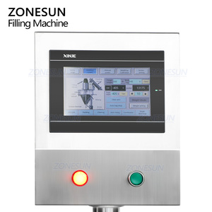 Machine de remplissage semi-automatique ZONESUN ZS-FM750F à vis sans fin pour poudre d'assaisonnement en sachet ou en bouteille, avec alimentation par vis et pesage volumétrique servo - Product Image 2