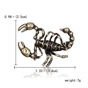 Europe and the United States new fashion creative <strong>scorpion</strong> painting <strong>oil</strong> animal brooch personality insect chest accessories gift - Product Image 6