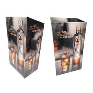 Promosyon için reklam perakende mağaza ekran çöp kutusu ekipmanları zemin ayakta istiflenebilir karton ekran depolama Bin - Product Image 5