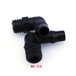 JH-L-M-8UV/M8 Φ8 ข้อต่อหมึกแบบข้อศอกมุมฉากสำหรับสายจ่ายหมึกของเครื่องพิมพ์ขนาดใหญ่ - Product Image 2