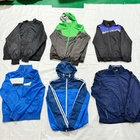Vêtements de marque pour hommes chinois d'occasion originaux, manteau de vêtements d'occasion mixtes de marque pour le sport, coupe-vent d'occasion pour hommes, vente en gros