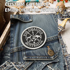 Personalized Eco-Friendly <b>Patch</b> Embroidered Logos Wholesale <b>Sew</b>-<b>On</b> Badges Custom Chenille <b>Patches</b> with Embroidery Maker for Hats - Product Image 2