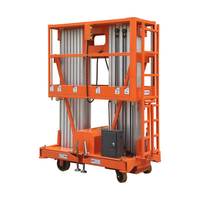 Plateforme de travail surélevée EVERLIFT 6m 8m 10m 12m, plateforme de travail mobile en aluminium, mât double, 250 kg, plateformes de travail aériennes électriques
