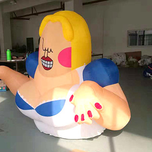Personaje de Dibujos Animados Inflable de Tela Oxford, Modelo Personalizado de Mamá Gorda Divertida para Parque Infantil, para Mayores de 14 Años - Product Image 3