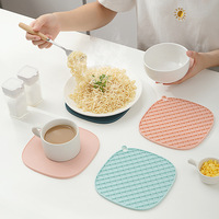 Sous-verres personnalisés en silicone antidérapant, design OEM, sous-verres de table créatifs résistants à la chaleur, cadeau