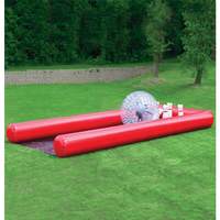 Pistes de bowling gonflables interactives portables / Ensemble de piste de bowling extérieure pour parc d'aventure intérieur/extérieur et jardin