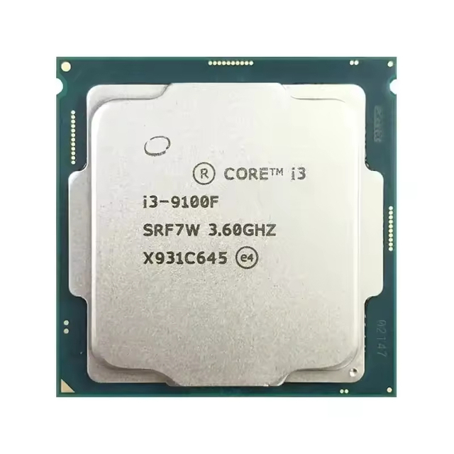 I3-9100F Central Processing Unit 3.6 GHz 65W Lga 1151 Computer Central Processing Unit Gaming I3 I5 I7 I9 Processor