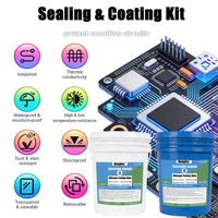 Colle bi-composant AB, silicone liquide à haute conductivité thermique, composé d'étanchéité pour composants électroniques PCB/LED/carte de circuit