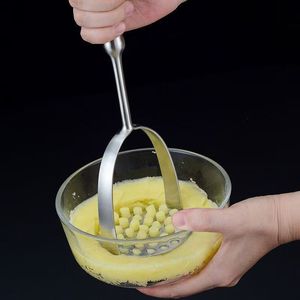 Triturador de Patatas de Acero Inoxidable 304 con Mango de Calabaza, Herramienta Multifuncional para Alimentos de Bebé - Product Image 3