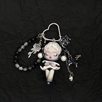 POPMART SKULLPANDA Originele Officiële Mini Pop DIY Sleutelhanger Luxe Mode Meerkleurig 15cm Lengte Mobiele Telefoon Accessoires