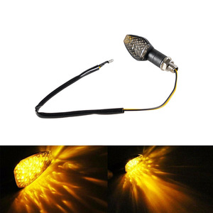 ไฟเลี้ยว LED สากล 8 เลนส์สีดำสำหรับการซ่อมแซมรถจักรยานยนต์ - Product Image 3