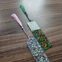 Signets de paillettes acryliques scintillants colorés accessoires de lecture Bling personnalisables cadeaux pour les amateurs de livres
