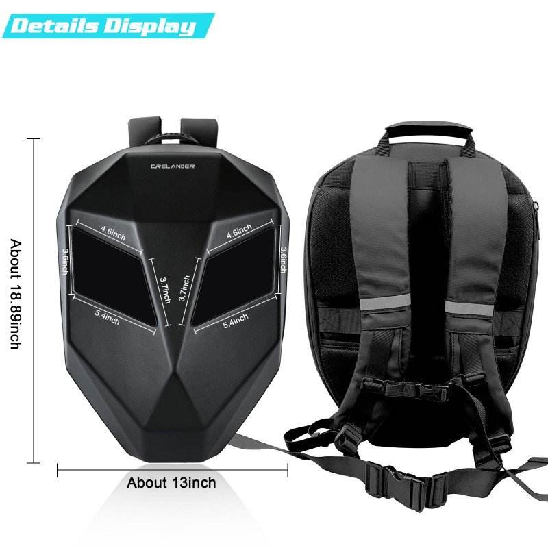 Waterproof Motorcycle Backpack With Led Display Customizable Odm