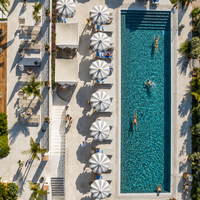 Piscine de nage à contre-courant professionnelle sur mesure pour hôtel, complexe hôtelier, jardin, grande piscine extérieure, grande taille, en fibre de verre, modulaire, enterrée