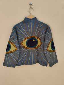 เสื้อแจ็คเก็ตผ้าฝ้ายปักลายซูซานี งานฝีมือสไตล์วินเทจ เสื้อโค้ทโบโฮ งานศิลปะสำหรับผู้หญิง - Product Image 6