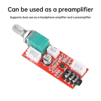DC 2.5-5.5V MAX97220 Audiophile Headphone Amplifier papan Preamplifier cocok untuk Hi-Fi Audio sistem Amplifier Audio