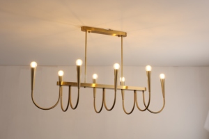 Luminaire américain de luxe en or noir Designer pour îlot de salle à manger Lustre à bras oscillant de style rétro pour le salon Suspension moderne - Product Image 5