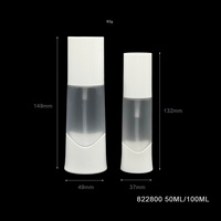Vente en gros de flacons pulvérisateurs cosmétiques en plastique PET givré de 5 ml et 100 ml