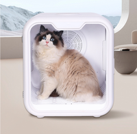 Sèche-cheveux pour animaux de compagnie écologique, petit, en plastique ABS, séchage automatique rapide, faible bruit, souffleur chauffant pour le toilettage des chats à domicile
