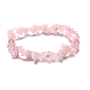 Pulseira de Pedras de Cristal Natural Colorido para Mulheres Cascalho Cura 7 Chakra lascado - Product Image 1