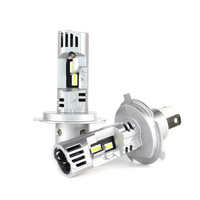 Kit d'ampoules LED Q66 Super Lumineuses 9000LM 90W pour Phares de Voiture H1 H3 H7 H4, Sans Erreur Canbus, Lumière Blanche 6500K