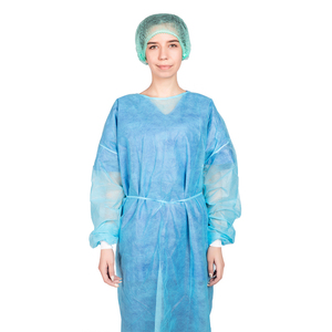 PP monouso non tessuto isolamento camice Sterile <span class=keywords><strong>Spunbond</strong></span> manica lunga abiti medici per i pazienti - Product Image 1