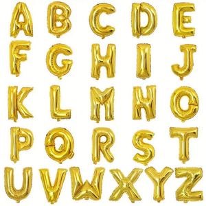 Vente en gros de ballons en forme de lettres A-Z en aluminium de 16 pouces, format américain, ballons à l'hélium ou à l'air pour la décoration de fête - Product Image 4