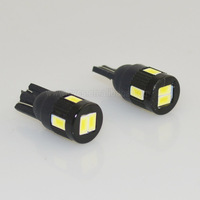 Ampoule LED de tableau de bord et éclairage intérieur pour véhicules, 12V W5W 186 194 T10 6SMD 6 LED 5630, blanche, vente en gros
