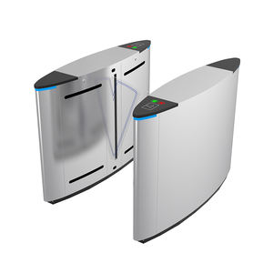 Porte de barrière à rabat de marche à aile simple ou double de sécurité à extrémité moyenne de contrôle d'entrée pour la station de métro, l'immobilier, les ports maritimes - Product Image 4