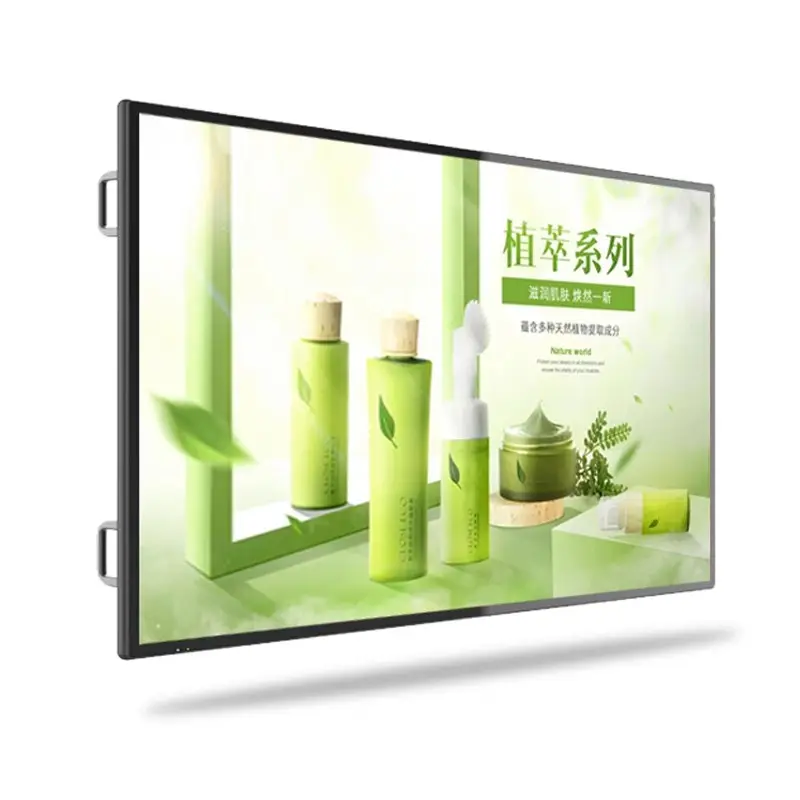 50 "55" totem écran 4k lcd affichage de signalisation numérique écran tactile informations sur le restaurant moniteur publicitaire mural