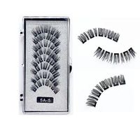 Lot de faux cils magnétiques permanents en vison 3D, réutilisables, en caoutchouc souple, effet naturel, invisibles, pour extension DIY en gros
