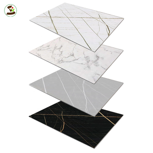 Panneau mural en marbre PVC hautement brillant <span class=keywords><strong>Formica</strong></span> <span class=keywords><strong>stratifié</strong></span> décor intérieur feuille murale Service de coupe personnalisable - Product Image 2