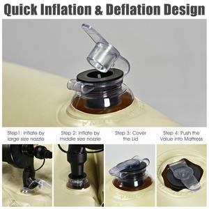 Db Automatic Inflatable Suv Backseat <b>Mattress</b> Pvc Camping Pad <b>With</b> <b>Pump</b> Water Resistant Folding Design For Outdoor Hiking - Product Image 4