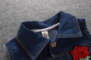 Ropa Importada, Traje de Algodón para Niños, Falda Escolar con Precio, Chaqueta Caqui, Diseños Bordados en Mezclilla - Product Image 5