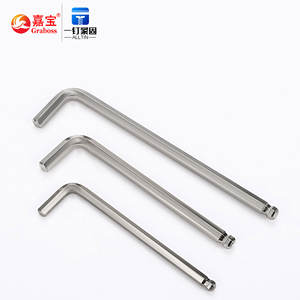 Llave hexagonal con cabezales de bola extendidos, caja de llave inglesa con extremo de bola plateada en forma de L de acero #45 - Product Image 4