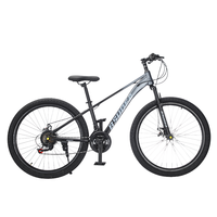NOUVEAU Vélo de montagne pour hommes de 26 pouces à 21 vitesses - Cadre en acier à haute teneur en carbone, frein à disque double VTT