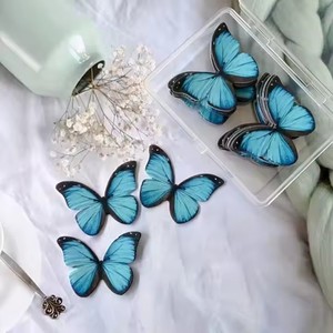 Beaux papillons en papier wafer comestibles, fournitures pour gâteaux, décorations de gâteaux pour anniversaire, fête des mères, Saint-Valentin et <span class=keywords><strong>Nouvel</strong></span> <span class=keywords><strong>An</strong></span> - Product Image 4