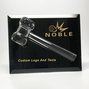 Marchio nobile giudice giudice martelletto <span class=keywords><strong>di</strong></span> cristallo regalo sportivo personalizzato personalizzato Logo inciso trofeo premio artigianale targa - Product Image 2