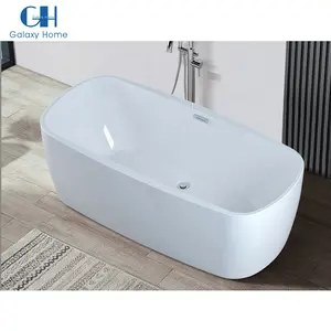 Household Indoor Freestanding Bath Walk In Tub Shower Combination Modern White Adults Bathroom Tubs With Drainer