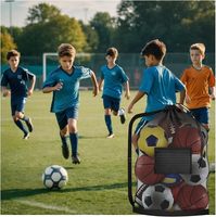 Extra Große Netz-Fußballtasche, 100x75cm Nicht Nur für Fußball Geeignet Diese Vielseitige Netztasche Kann Auch Basketball- und Volleybälle Aufbewahren