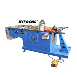 BYFO duct elbow making machine round pipe hydraulic elbow machine spiral duct elbow machine