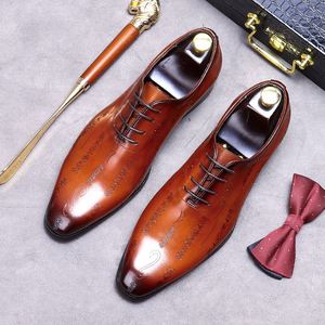 Chaussures de ville de luxe pour hommes, fabriquées à la main, noires, pour les occasions formelles, en cuir véritable italien - Product Image 3