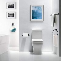 Lot de 10 accessoires de salle de bain modernes et durables en acier inoxydable, sans électricité, comprenant des barres porte-serviettes de 40 cm et des porte-rouleaux de papier toilette