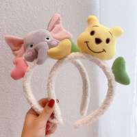 Accessoires de cheveux coréens personnalisés Bandeau d'animal en peluche de dessin animé de poupée en peluche mignonne