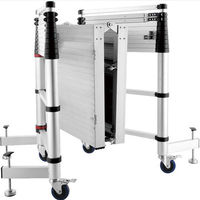 Échafaudage télescopique en aluminium de haute qualité, tour réglable, échelle pliable multifonctionnelle avec plateforme