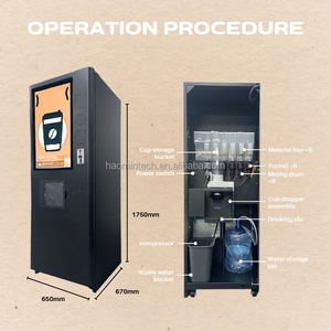 Phổ biến protein Máy bán hàng tự động tự động màn hình cảm ứng cà phê sữa trà hỗn hợp uống Máy bán hàng tự động - Product Image 5