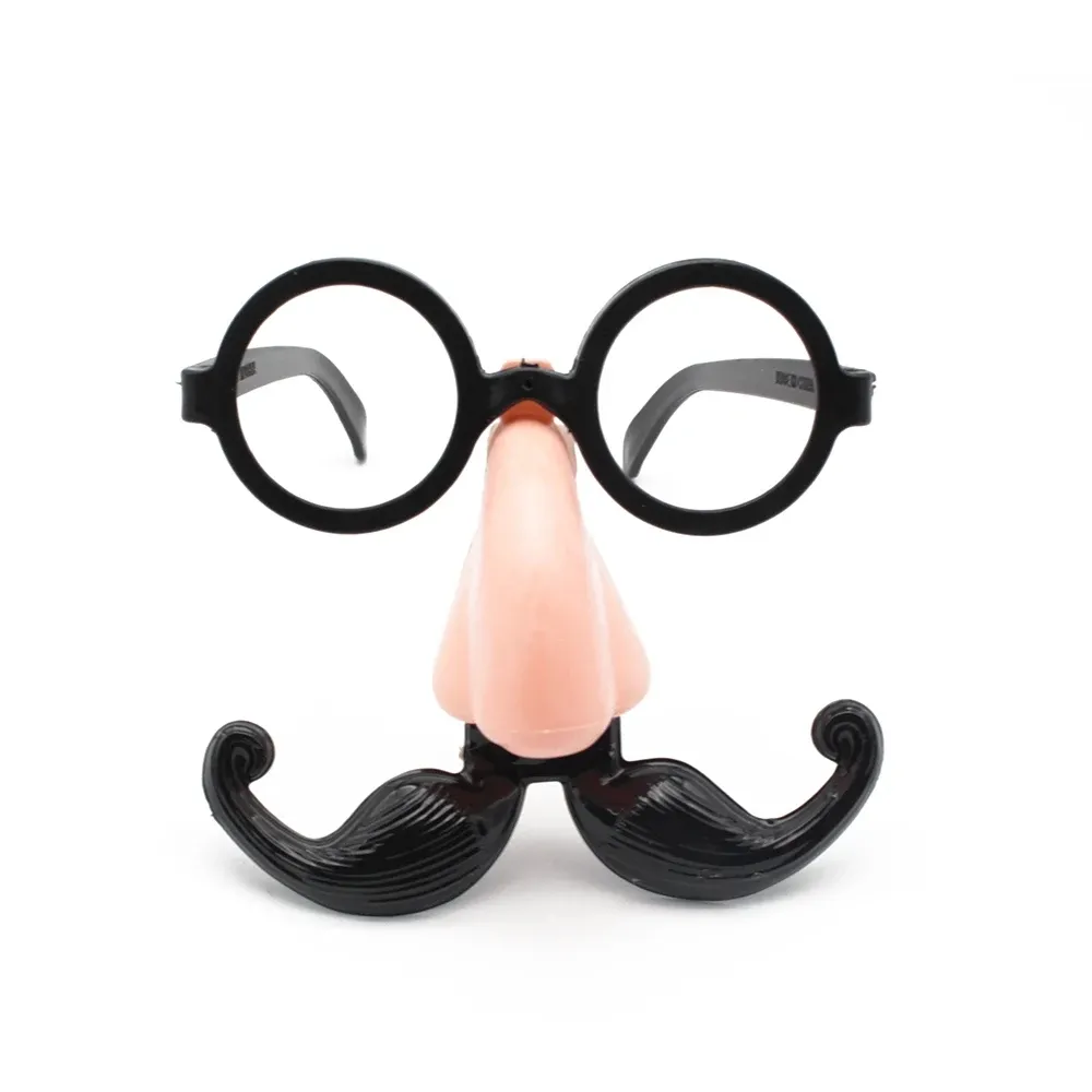 Óculos para festa de Halloween, novidade, brincadeira, óculos de nariz grande com sobrancelhas e bigode