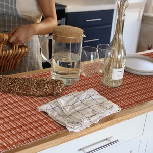 Original Design Modern Simplify Woven Texture Home Decor <strong>Table</strong> <strong>Runner</strong> Cozy Reversible <strong>Use</strong> Kitchen Party Decor <strong>Table</strong> <strong>Runner</strong> - Product Image 4