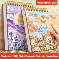Carnet de dessin A4 épaissi à spirale pour aquarelle, bloc de croquis 8K pour esquisse, gribouillage et peinture – Vente en gros